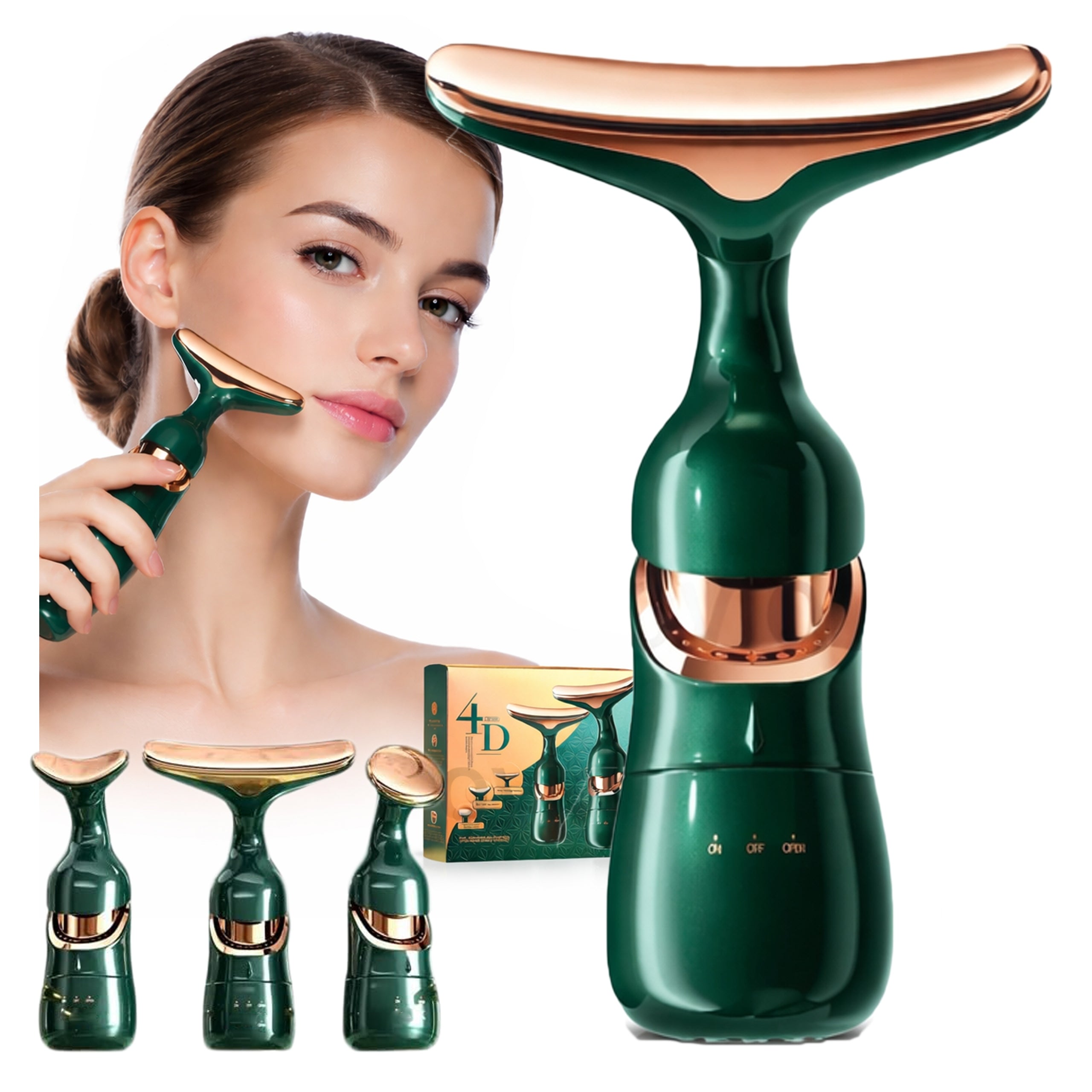 Face Lifting Massager Anti-Wrinkle Electric Sonic 3in1