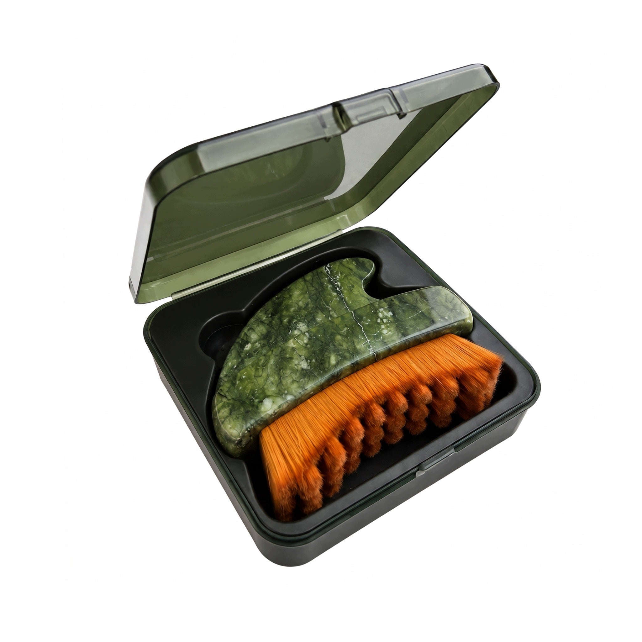 Face Lymphatic Drainage and Gua Sha Massage Brush with Jade + Case Manufacturer code 5903919651477