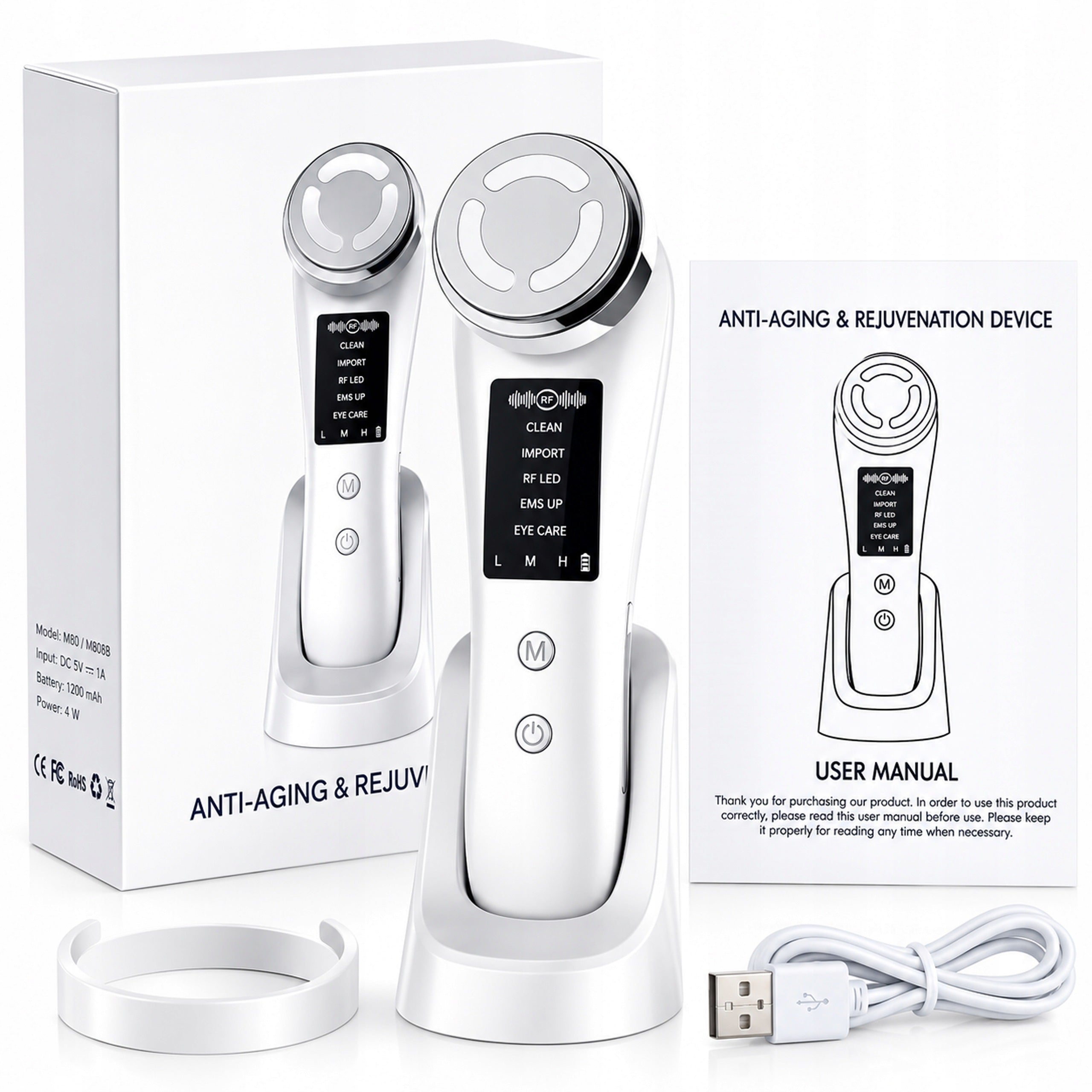 Face Massage Lifting Rejuvenation Needleless Mesotherapy 5in1 Led EMS Manufacturer code KOMPRES PIELĘGNACJA WĄGRY MAKIJAŻ ZMARSZCZKI