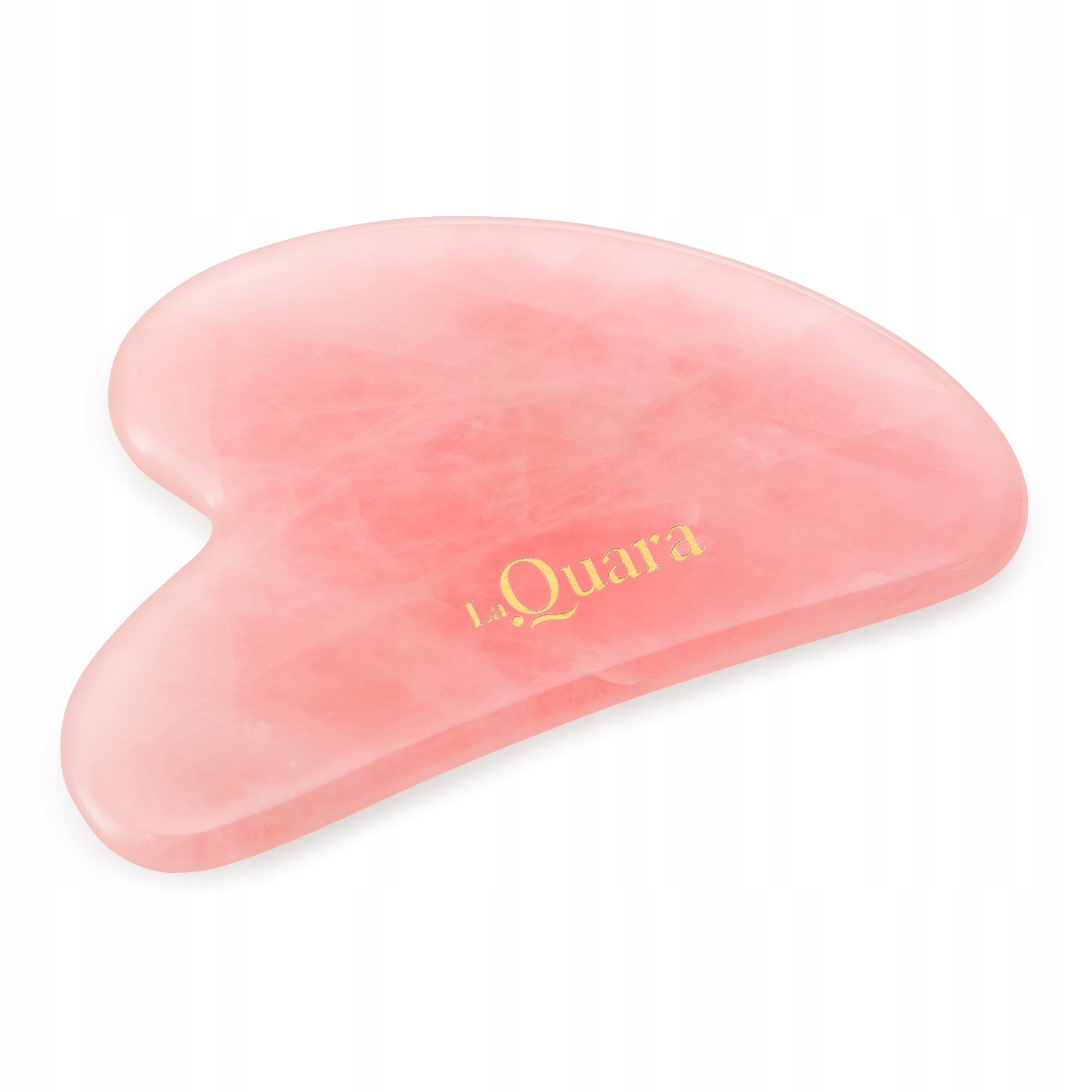 Face Massager Lymphatic Drainage Gua Sha Rose Quartz LaQuara