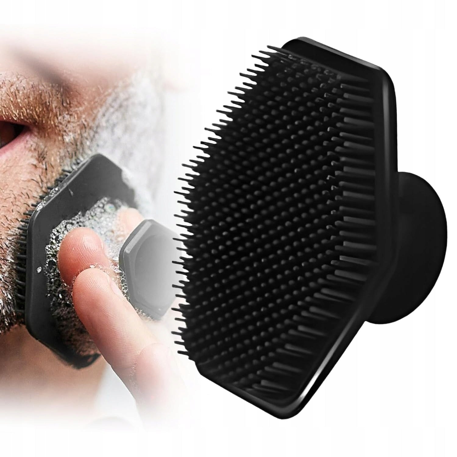 Face Wash Silicone Washing Massage Care Black ANTIBACTERIAL