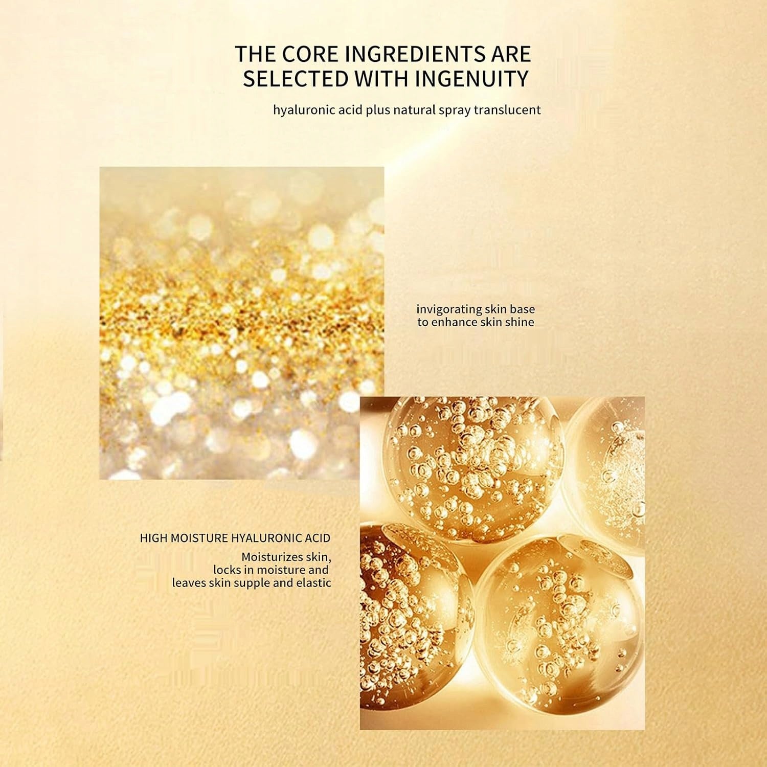 Face serum with 24K gold and hyaluronic acid - 100ml Brand no brand