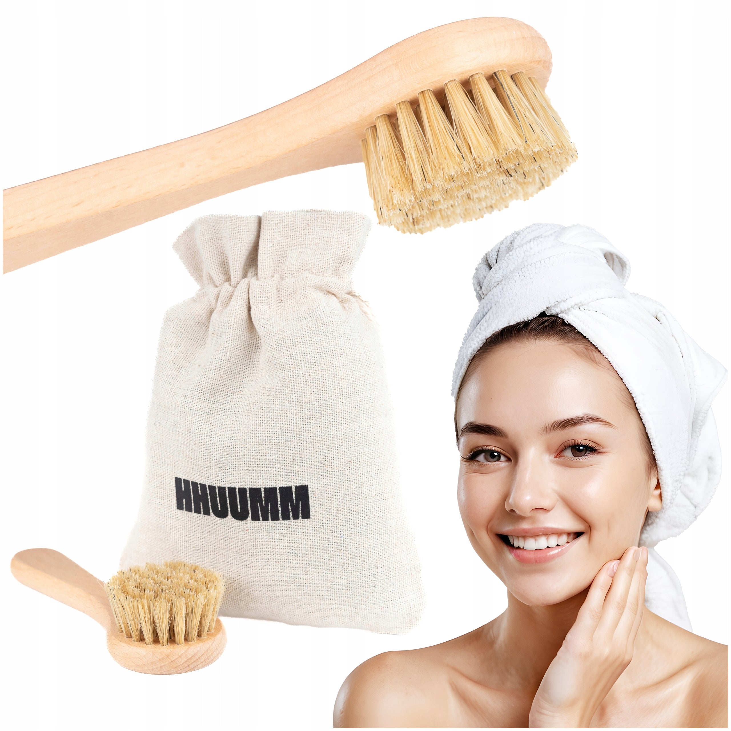 Facial Massage Brush Firms and Smoothes Skin Relaxes HHUUMM No. 13