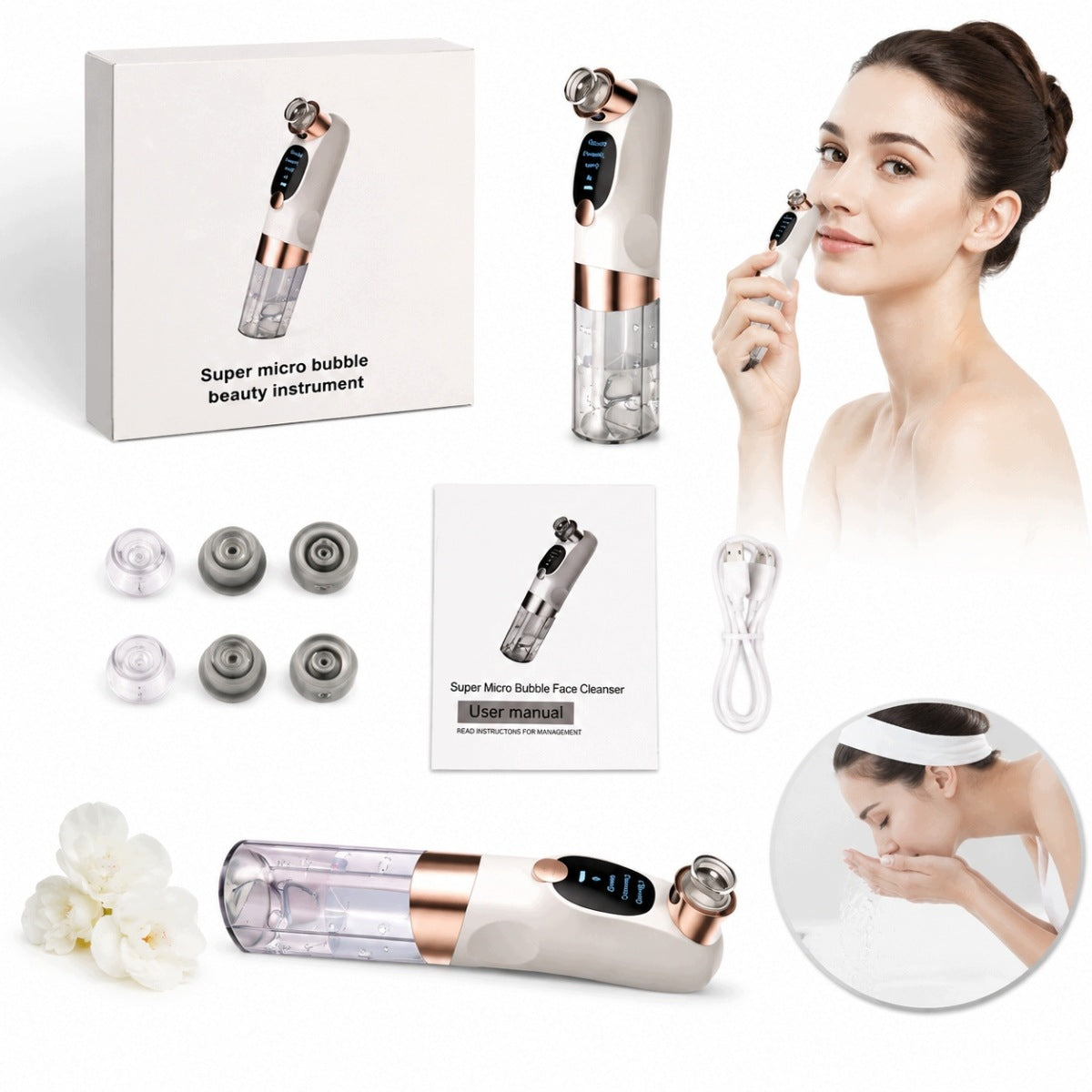 Facial Pore Cleaner Electric Blackhead Removal Vacuum Cleaner