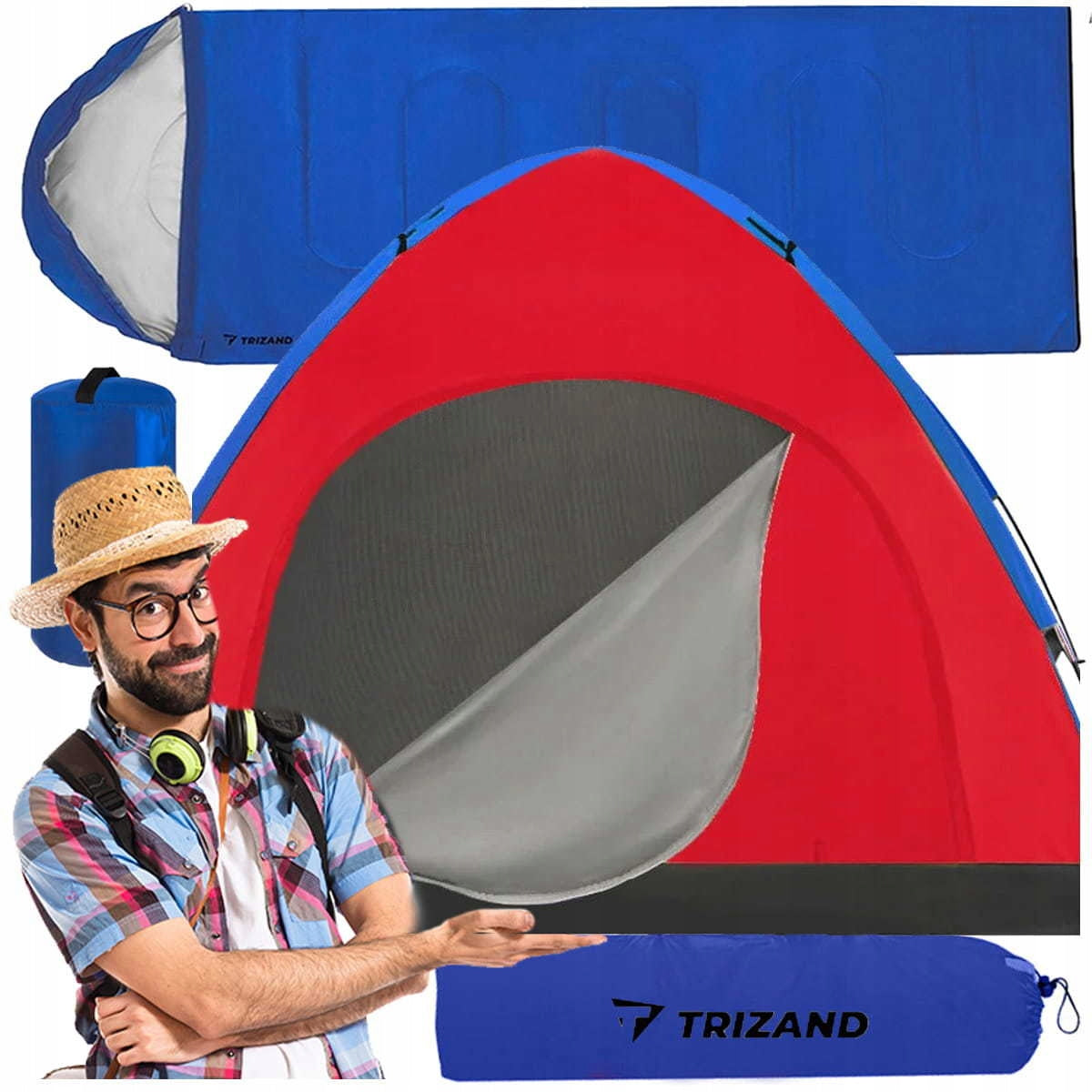 Family 4-Person IGLO 190x190 + SLEEPING BAG duvet MUMMY Manufacturer code D542Z