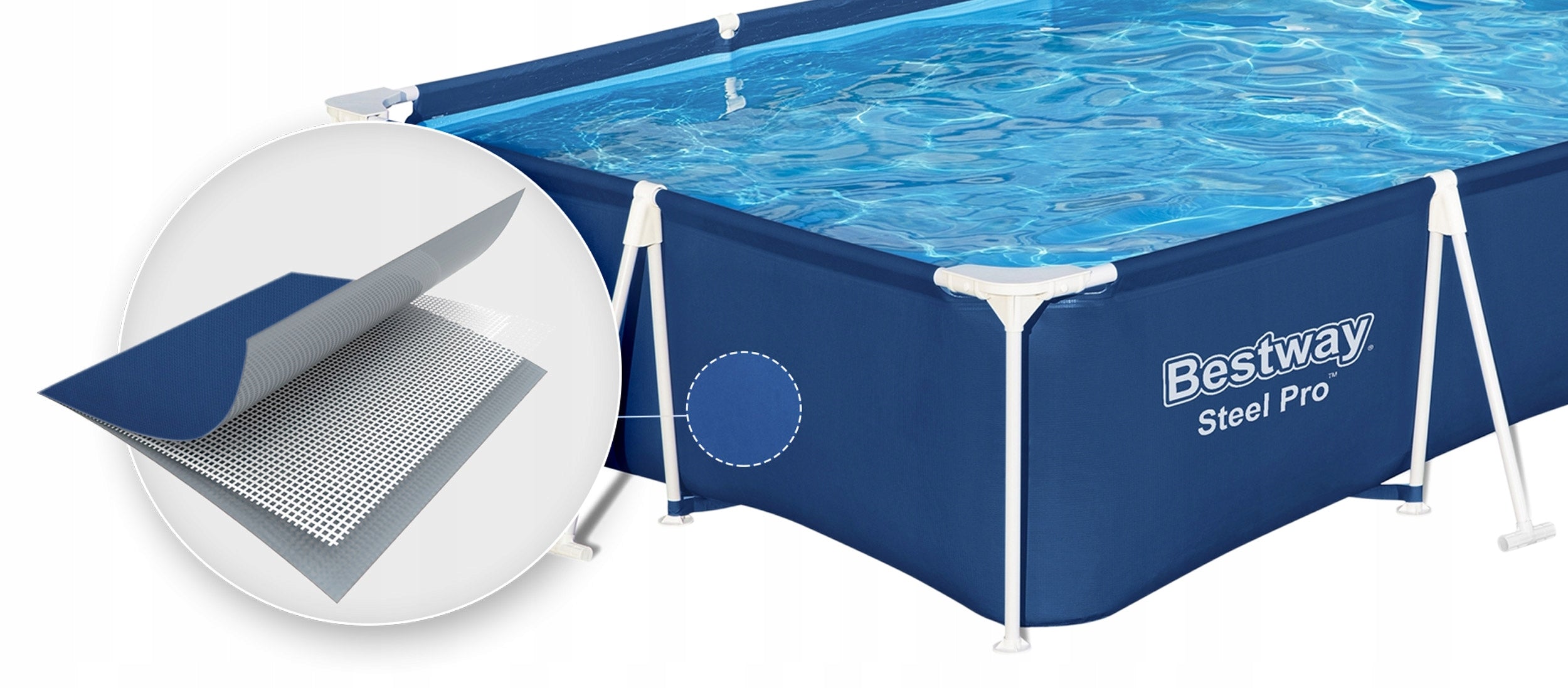 Family Garden Rack Pool 400x211x81cm Bestway Brand Bestway