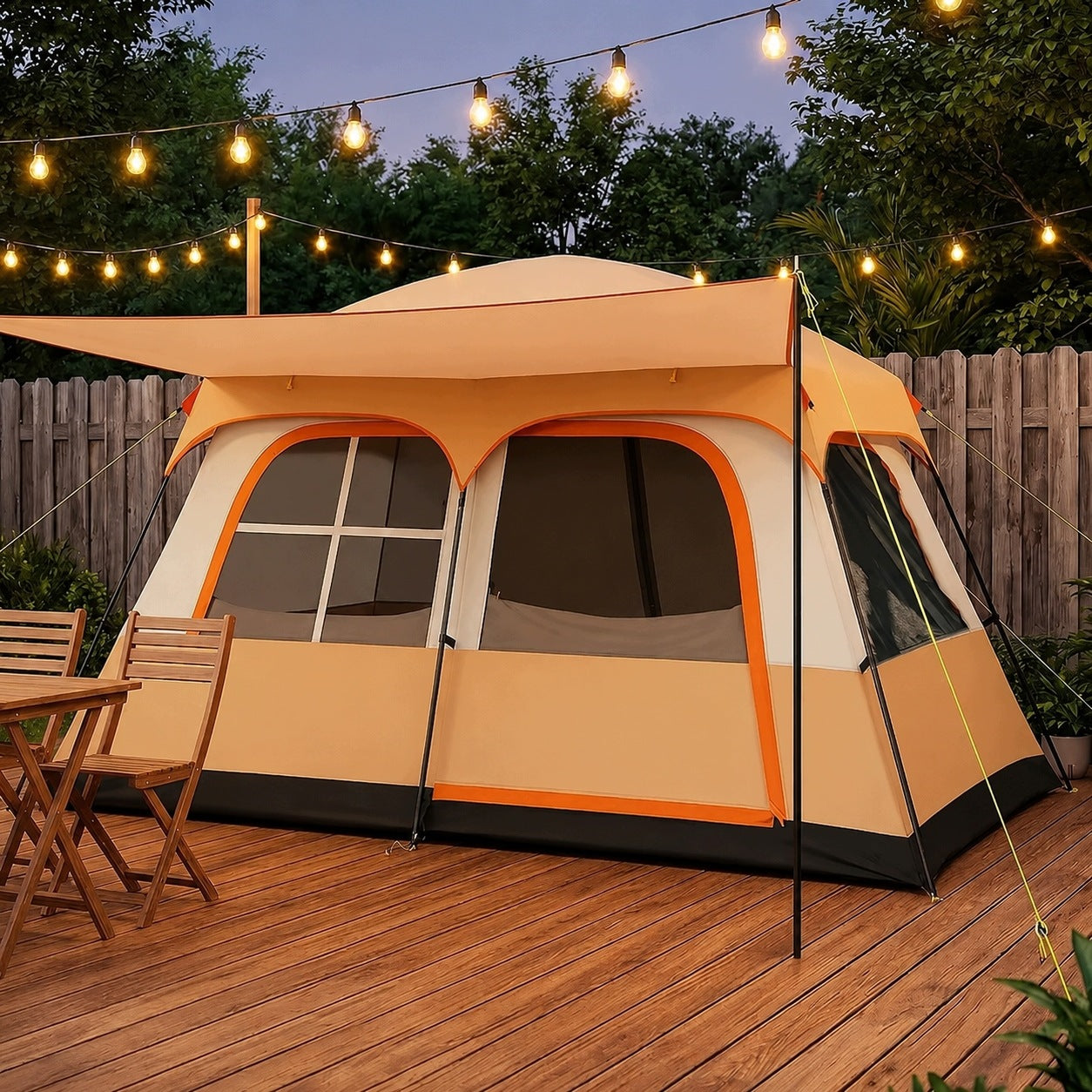 Family Hiking Camping Tent 4-6-Person Large with Canopy Brand no brand