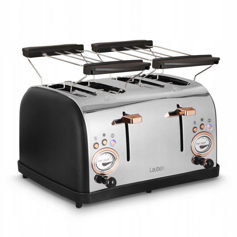 Family Large Toaster Lauben for 4 Toasts +2 Grates