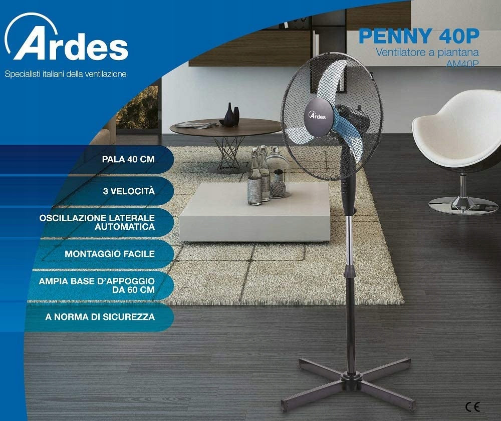 Fan Windmill Standing with Oscillation Ardes Penny AR5AM40P EAN (GTIN) 8004032109610