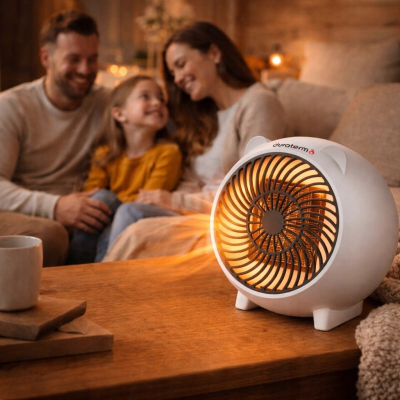 Fan heater electric heater stove Duraterm heater 500W Dominant color white