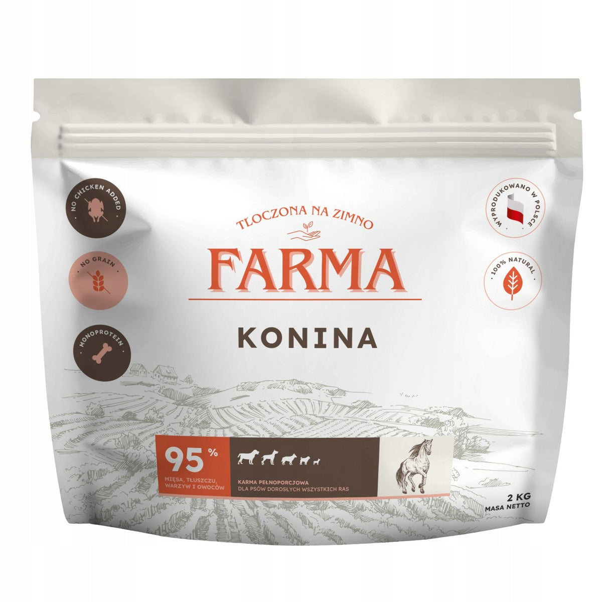 Farma – Hypoallergenic Cold Pressed Horsemeat 12kg