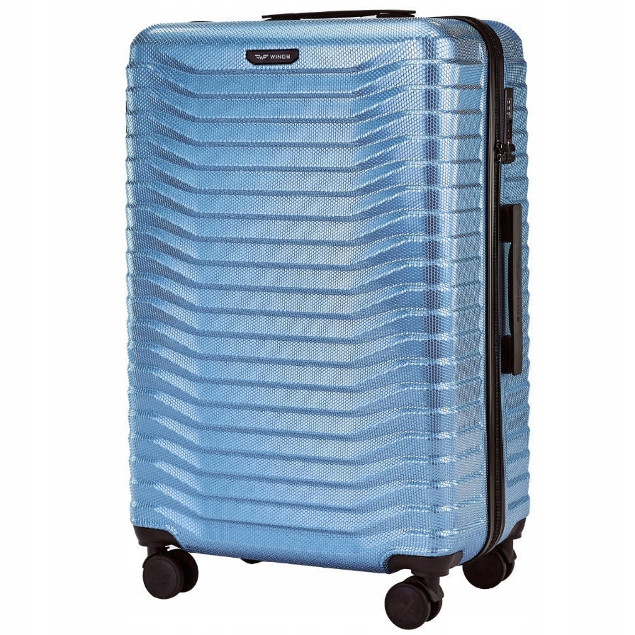 Fashion suitcase Large L 28" Polycarbon Double wheels lock TSA WINGS 141N