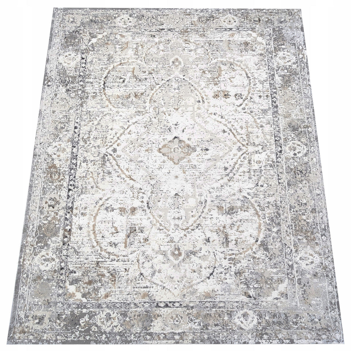 Fashionable Carpet Aged in Gray Shade For Living Room Bedroom 160x220 cm