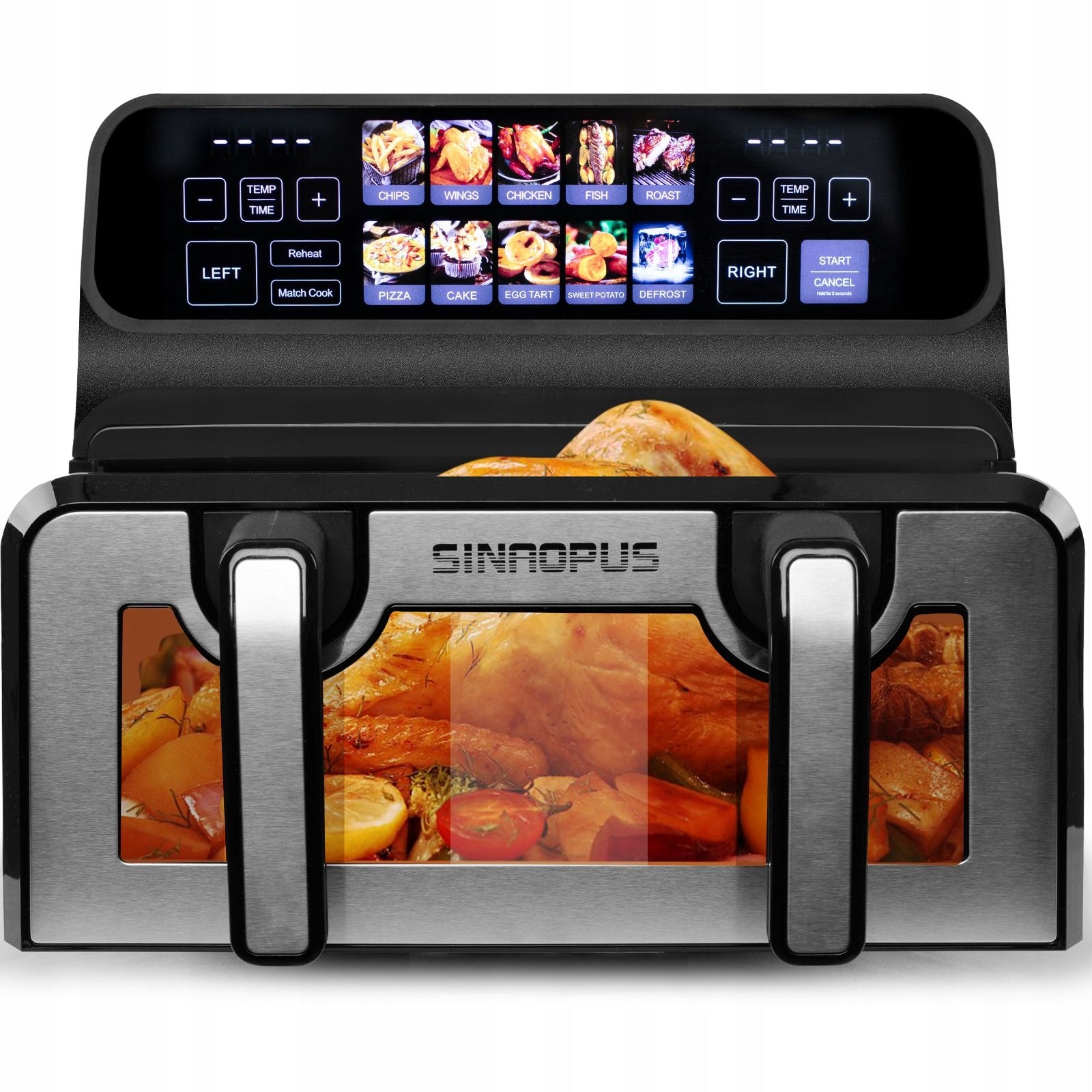 Fat Free Air Fryer 9L Airfryer Double Chamber 2200W Brand no brand