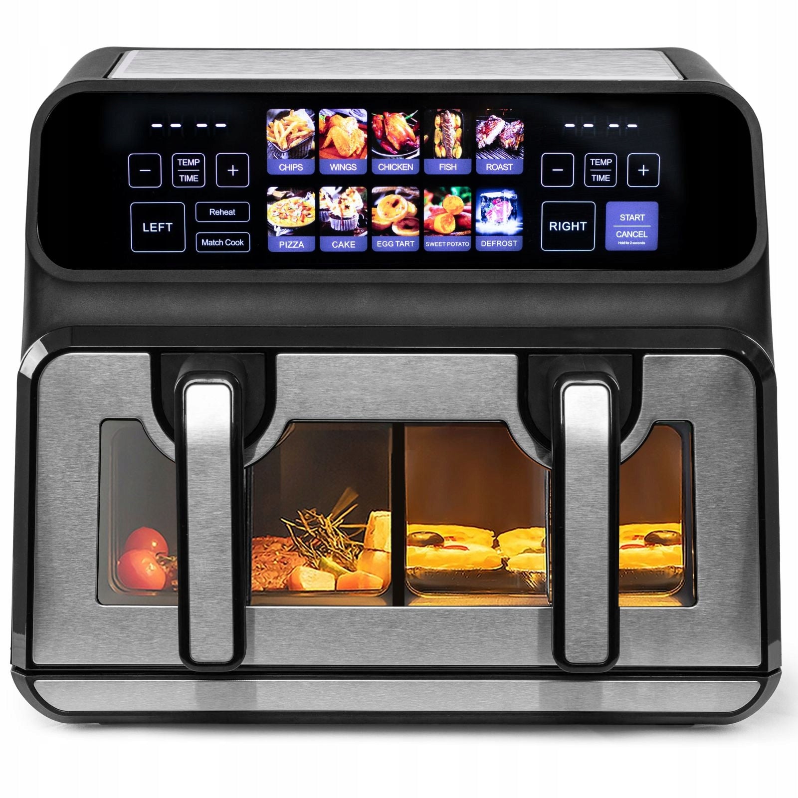 Fat Free Air Fryer 9L Airfryer Double Chamber 2200W Model 1