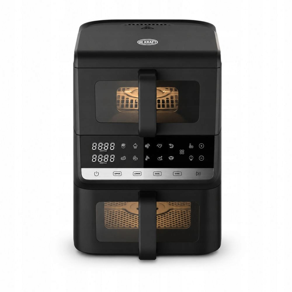 Fat Free Fryer DeKRAFT DE7003-TOWER Air Fryer 10L 2 chambers 2500W Manufacturer code DE7003-TOWER