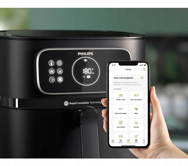 Fat Free Fryer Philips Ovi Smart XXL Airfryer HD9876/90 Model HD9876/90