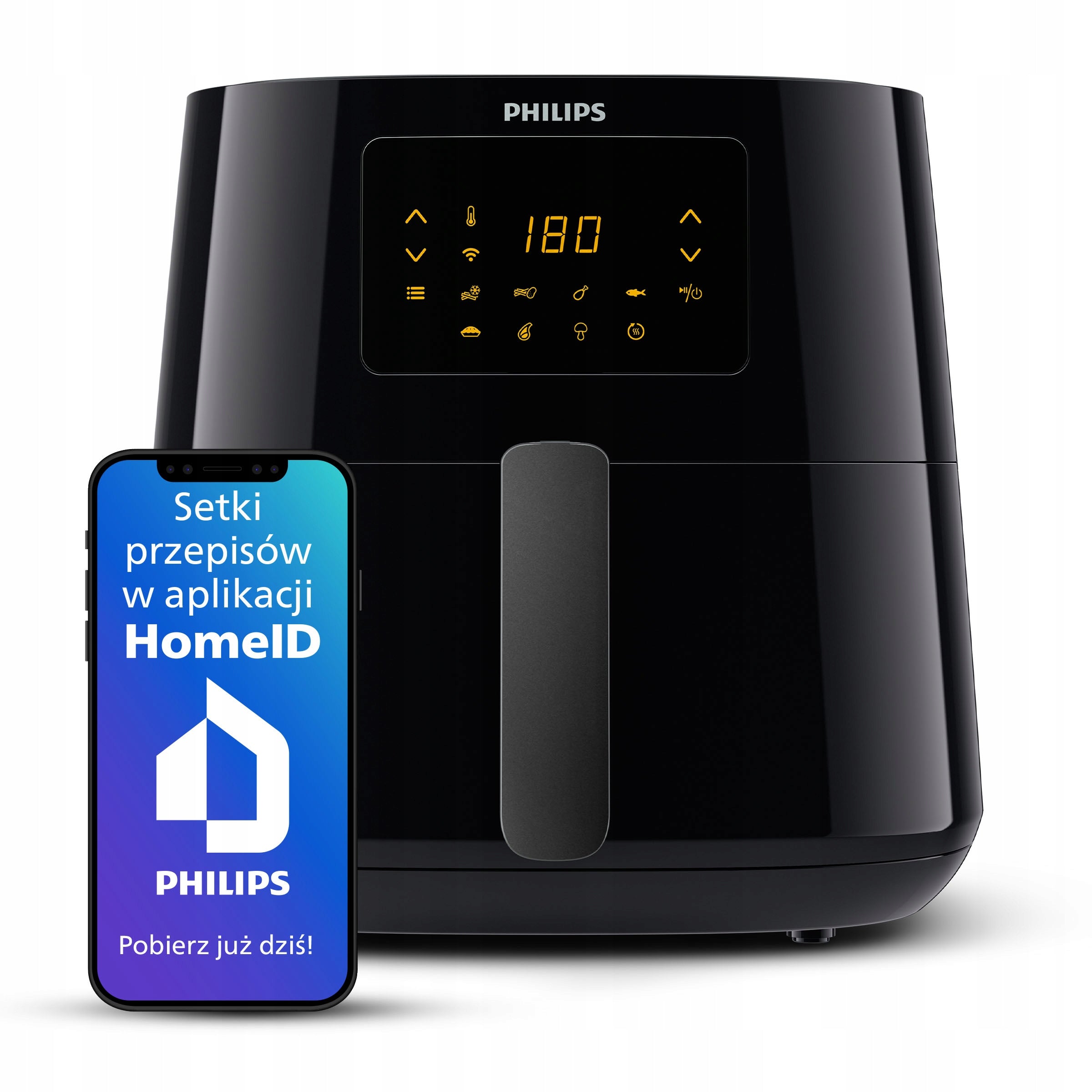 Fat Free Fryer Philips Ovi XL 2000W Airfryer 6,2l HD9280/90