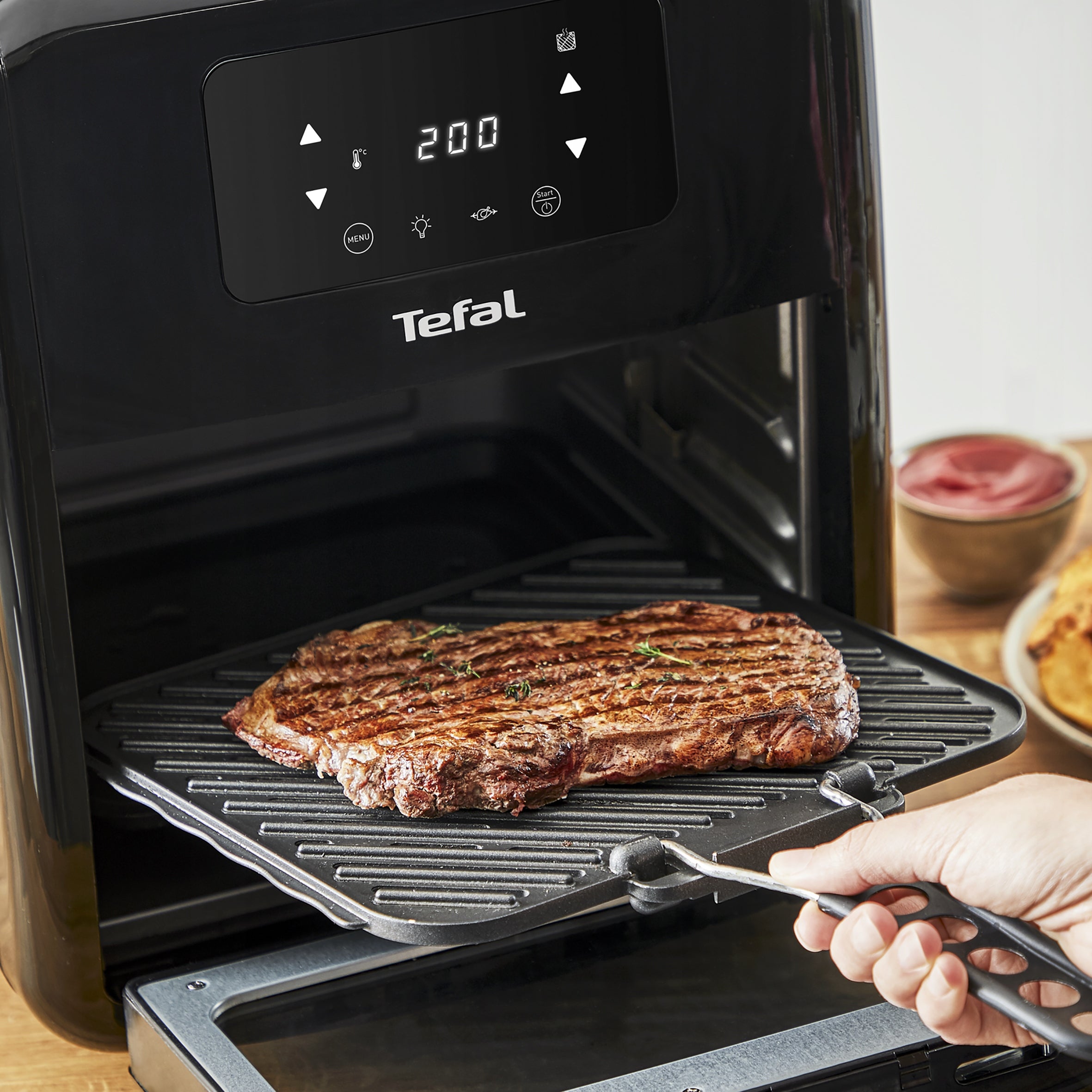 Fat Free Fryer TEFAL Air Fryer Grill FW5018for Frying Baking Bowl volume 11 l