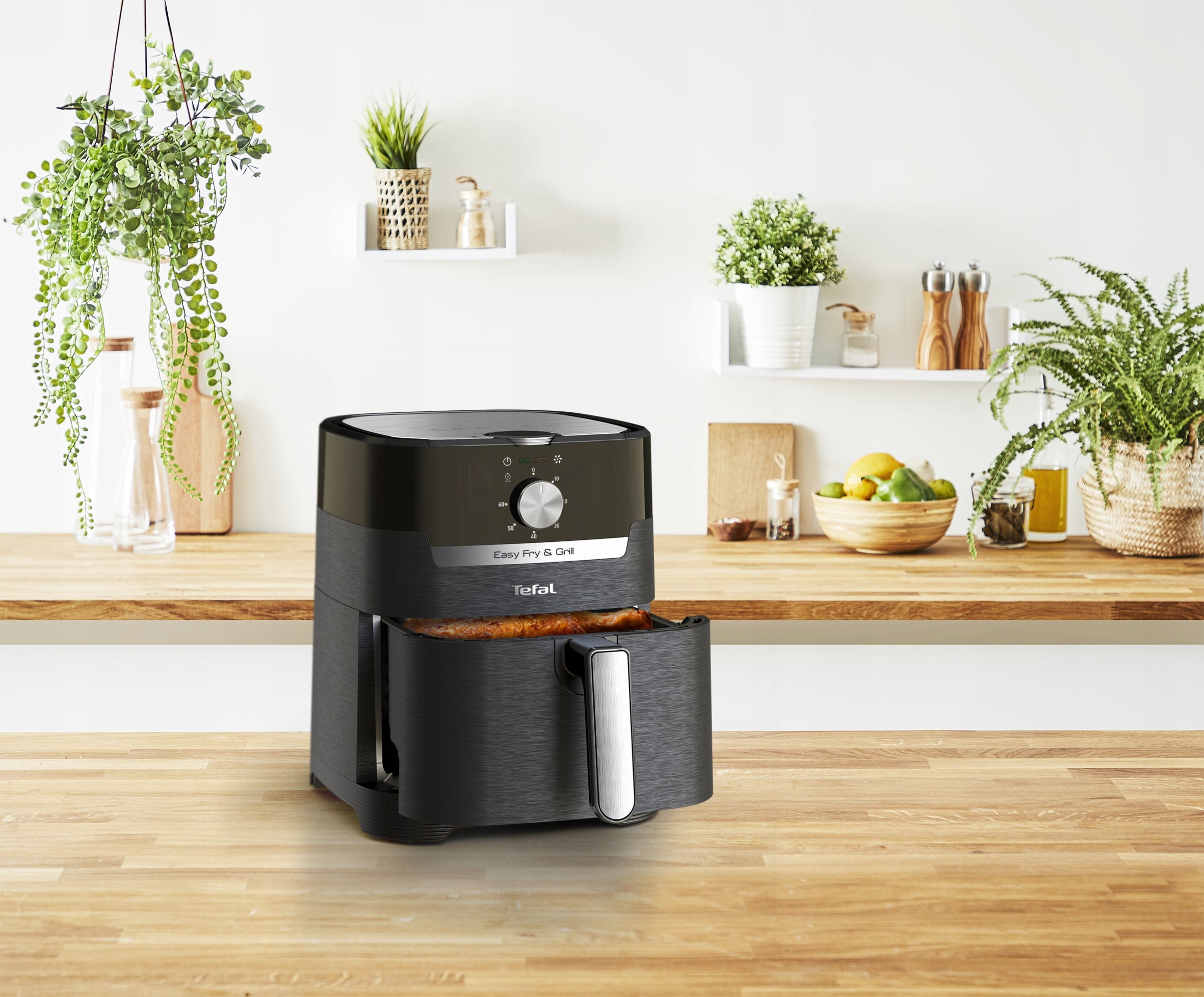 Fat Free Fryer TEFAL EY501 for Frying Baking 4,6l Air Fryer Power 1550 W