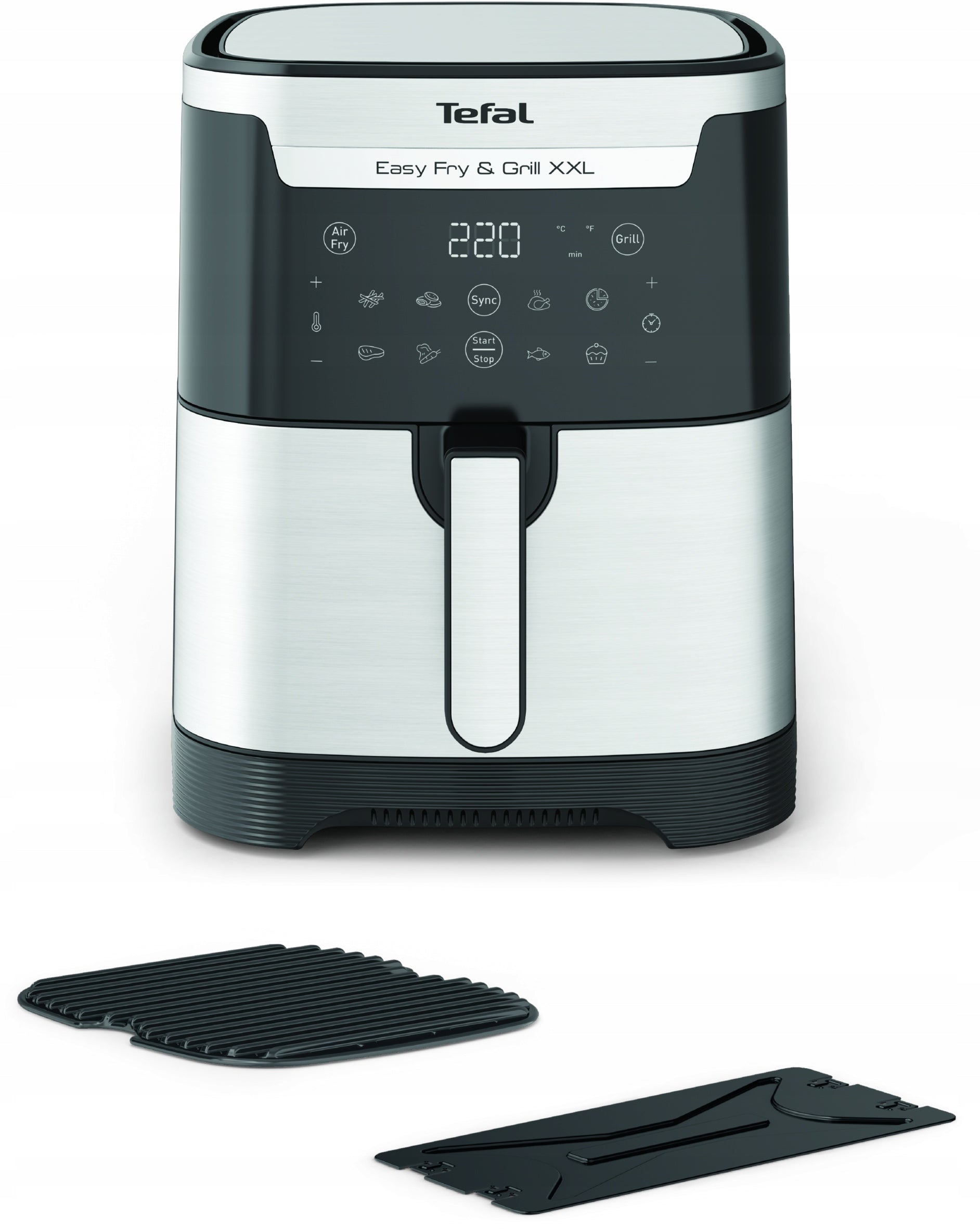 Fat Free Fryer TEFAL EY801D Grill 2in1 6,5l Air Fryer Brand Tefal