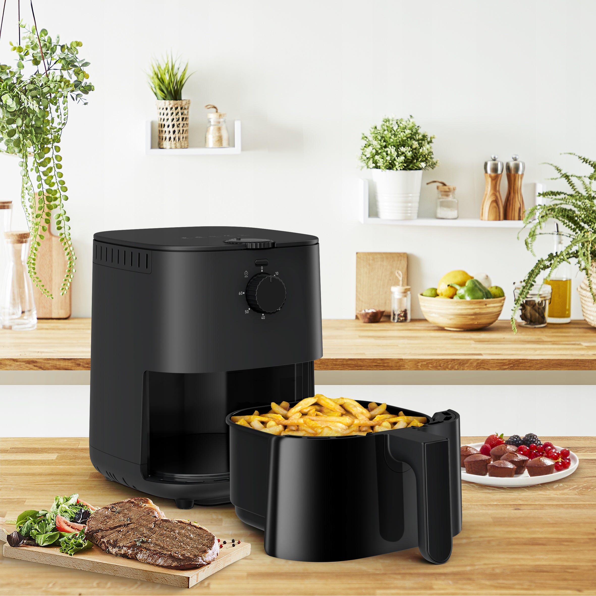 Fat Free Fryer TEFAL EasyFry EY130815 3,5L Air Fryer Model EY130815