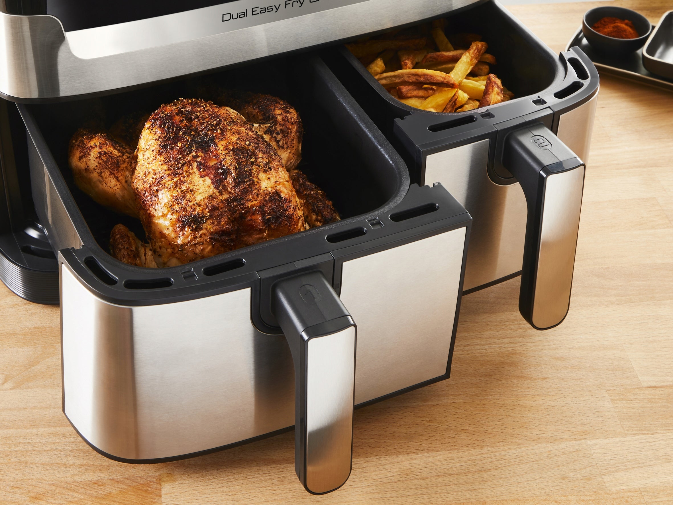 Fat Free Fryer Tefal Grill EY905D 8.3l Dual Chamber Air Fryer Bowl volume 8.3 l