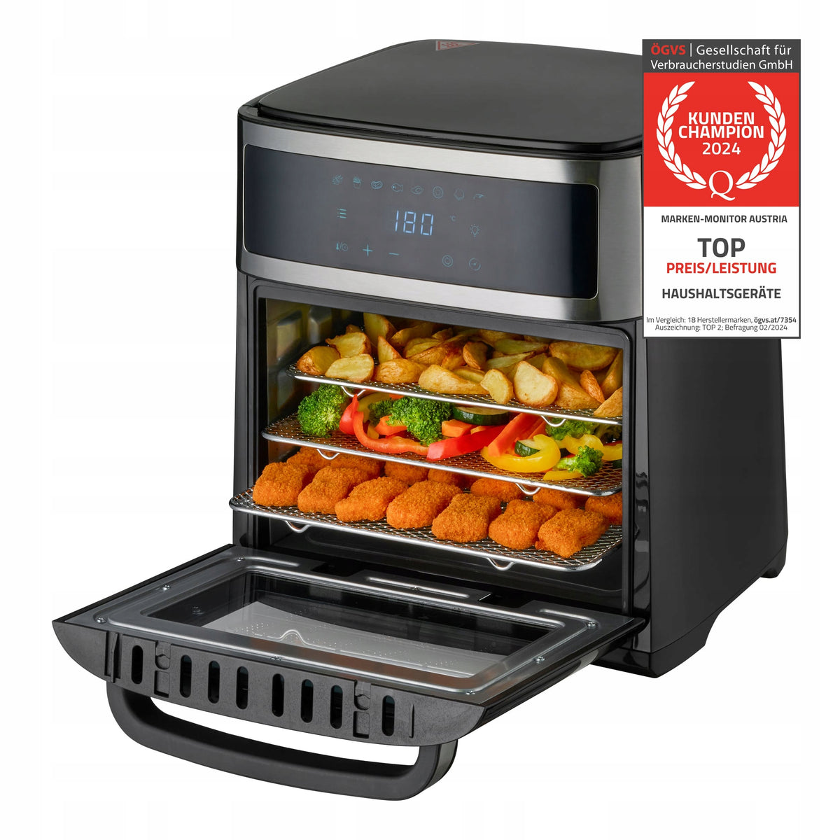 Fat Free Oven Air Fryer TZS First Austria 13L 1700W Manufacturer code 005053-5