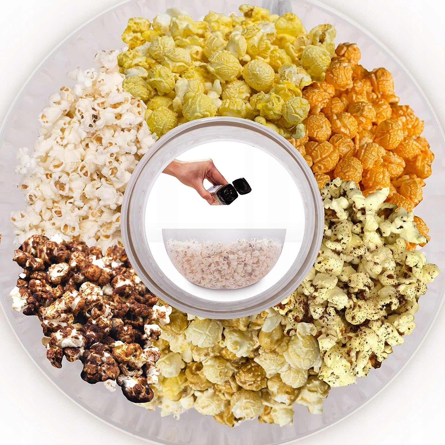 Fat Free Popcorn Machine + Removable Bowl Packaging status original