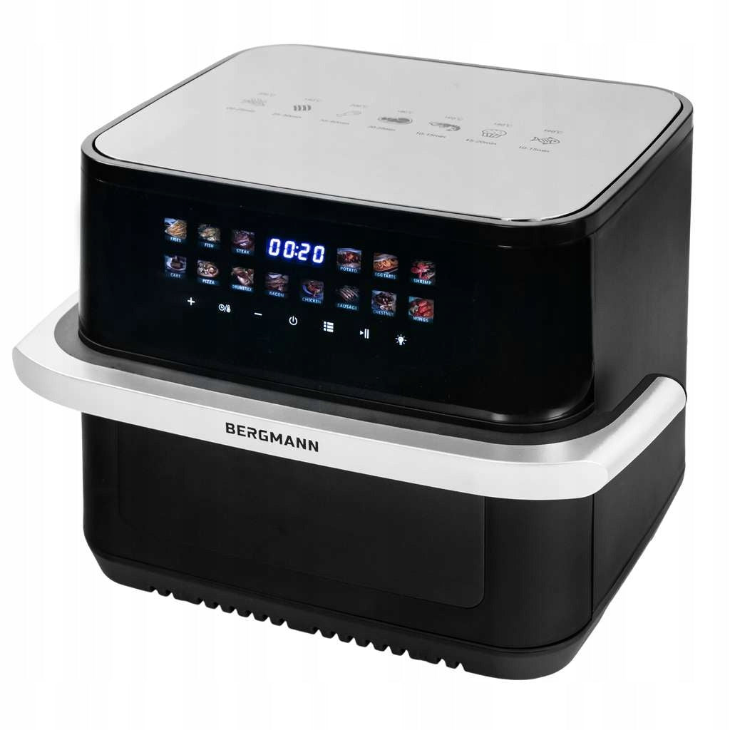 Fat-free air fryer 10L AirFryer BERGMANN 2000W 14 PROGRAMS Packaging status original