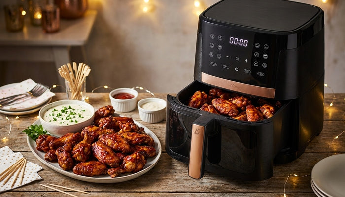 Fat-free air fryer 2000W | Air Fryer | 14 programs 8L XXL + TRAY Packaging status original