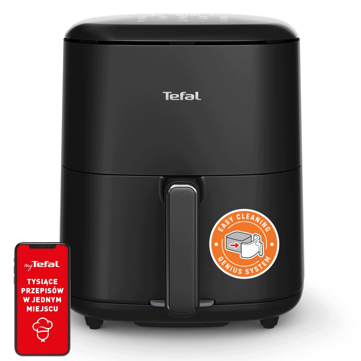 Fat-free air fryer AIR FRYER TEFAL Easy Fry Max EY2468E0 5 l 1550 W