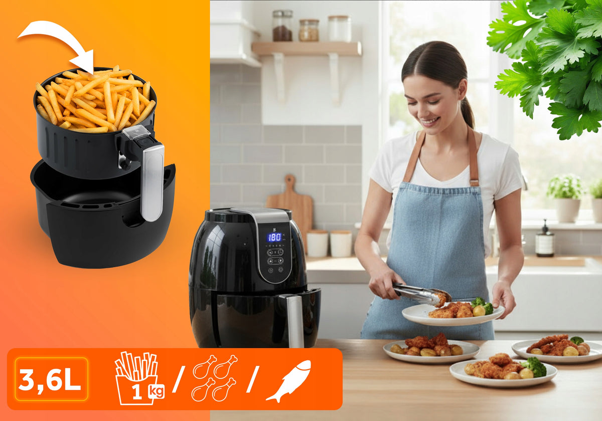 Fat-free air fryer Air Fryer 3.6L Berdsen Packaging status original
