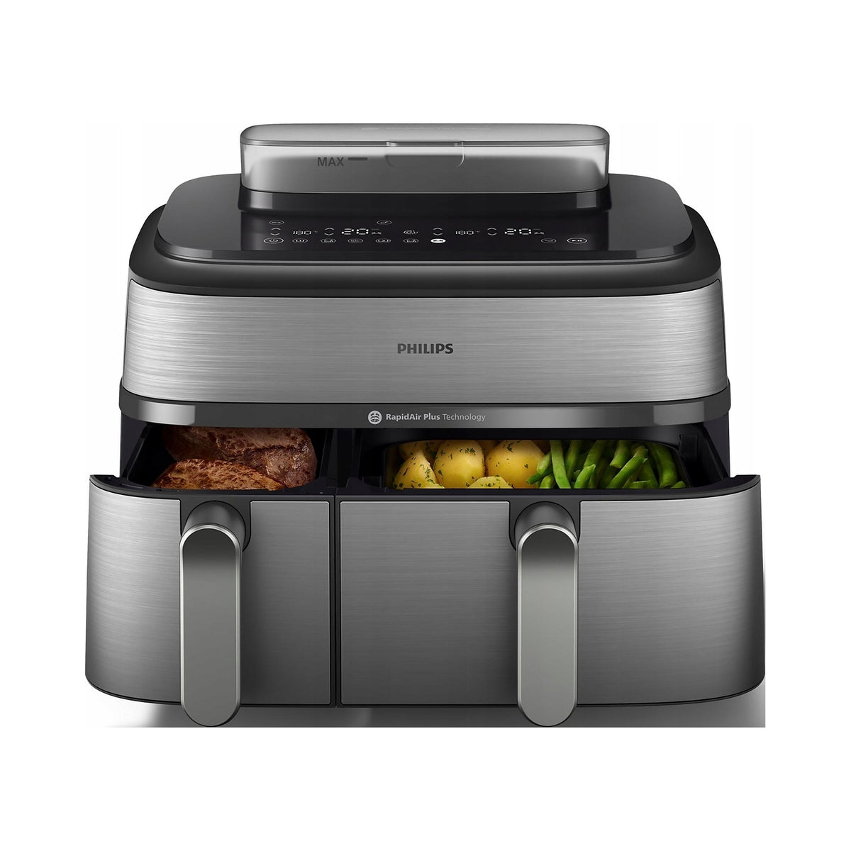 Fat-free air fryer Airfryer NA555/00 Philips 9L 2750W two baskets