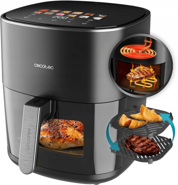 Fat-free air fryer Cecotec CecoFry&Grill Duoheat 6500