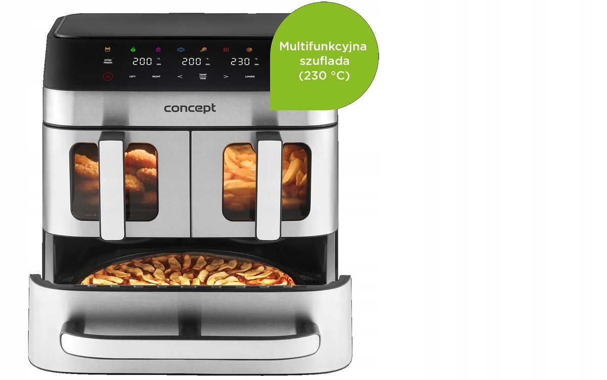 Fat-free air fryer FR9000 2700W Air Fryer 18,5l PIZZA TRIO Manufacturer code FR9000