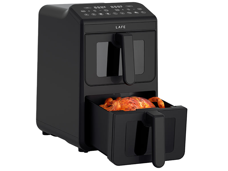Fat-free air fryer LAFE Dual Fry 10L Two chambers 40-200*C 2460W Bowl volume 10 l