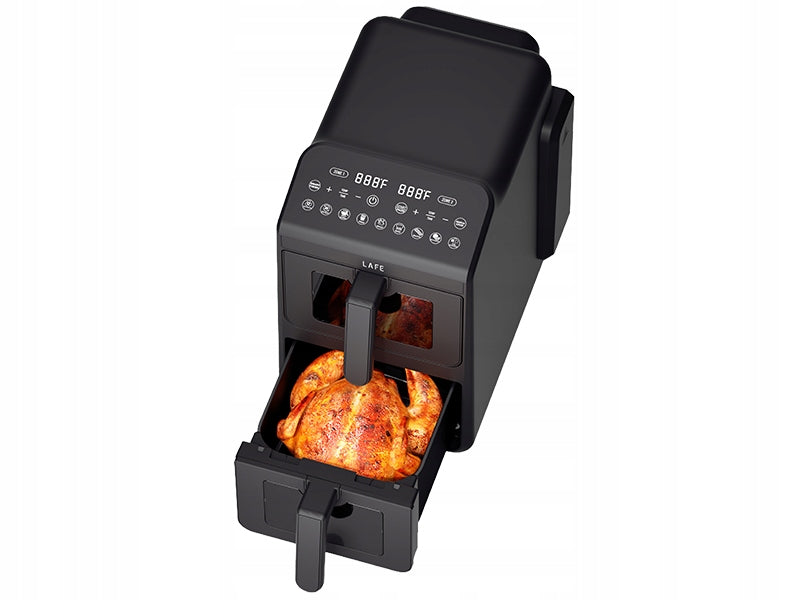 Fat-free air fryer LAFE Dual Fry 10L Two chambers 40-200*C 2460W Product height 30 cm
