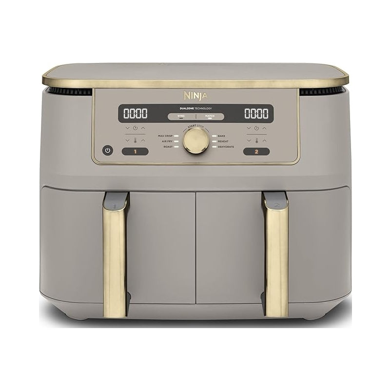 Fat-free air fryer Ninja DZ400EUSTGD two-chamber 9,5L Stone gold