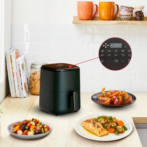 Fat-free air fryer TEFAL EY145810 3 L 1300 W 10 programs Air Fryer Bowl volume 3 l