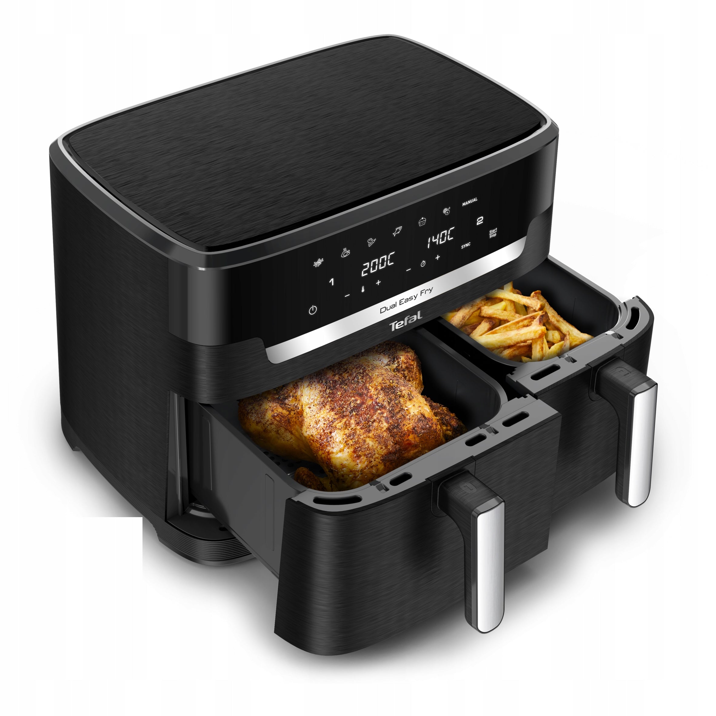 Fat-free air fryer TEFAL EY9428E XXL 11l 2700W two-chamber Air Fryer Brand Tefal