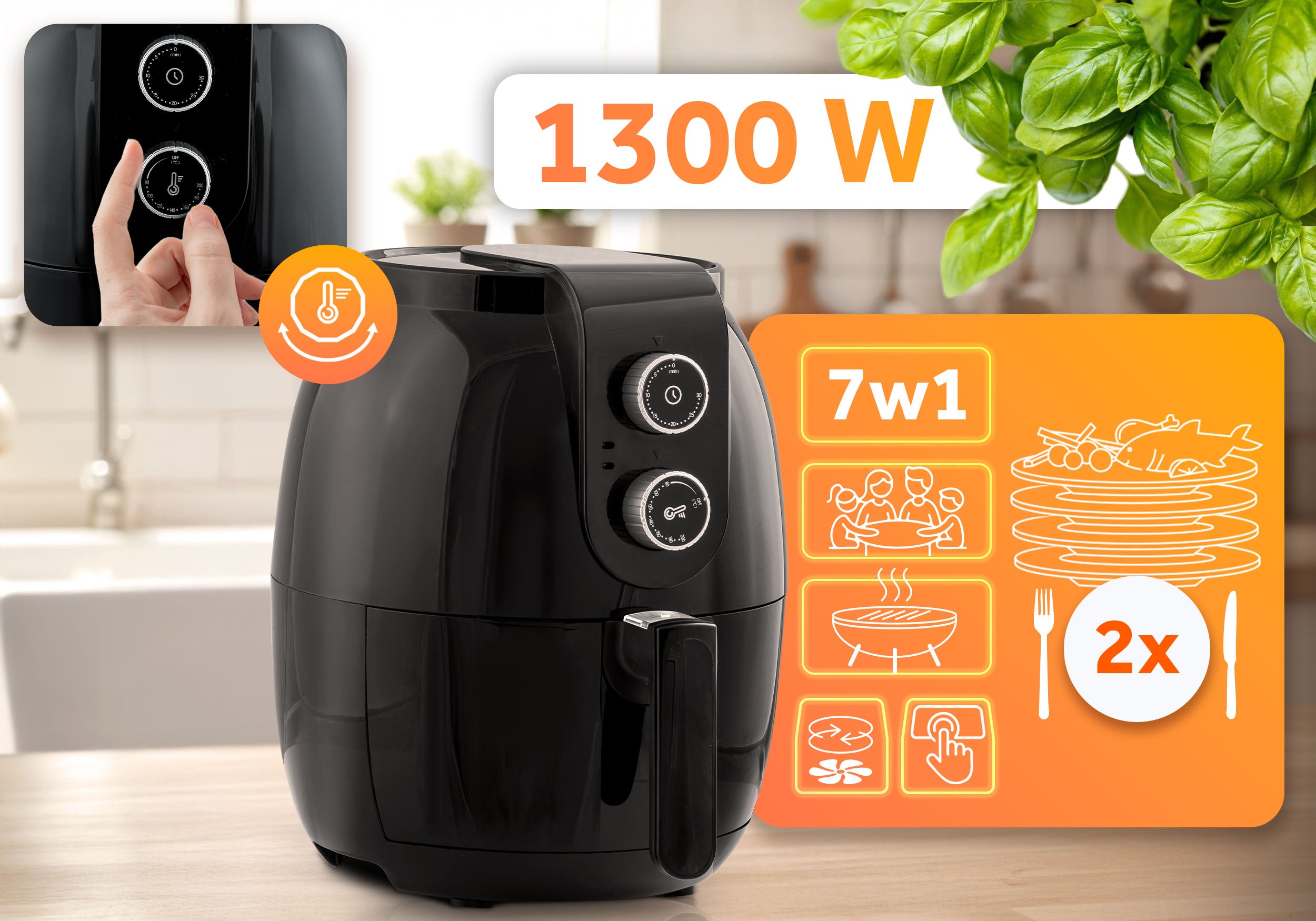 Fat-free air fryer powerful Air Fryer Berdsen 3.6L Brand Berdsen