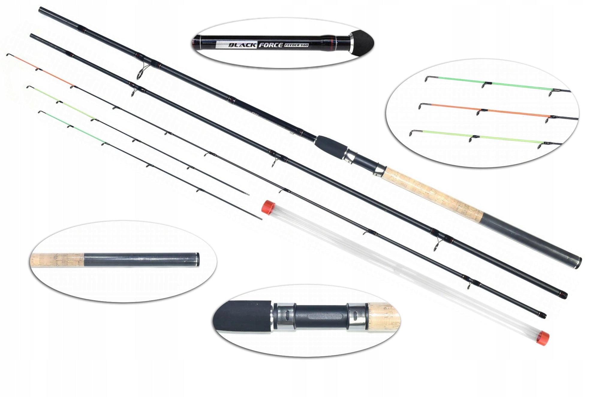 Feeder rod Black Force 60-150 g 360 cm CARBON SUM AMUR RIVER LAKE