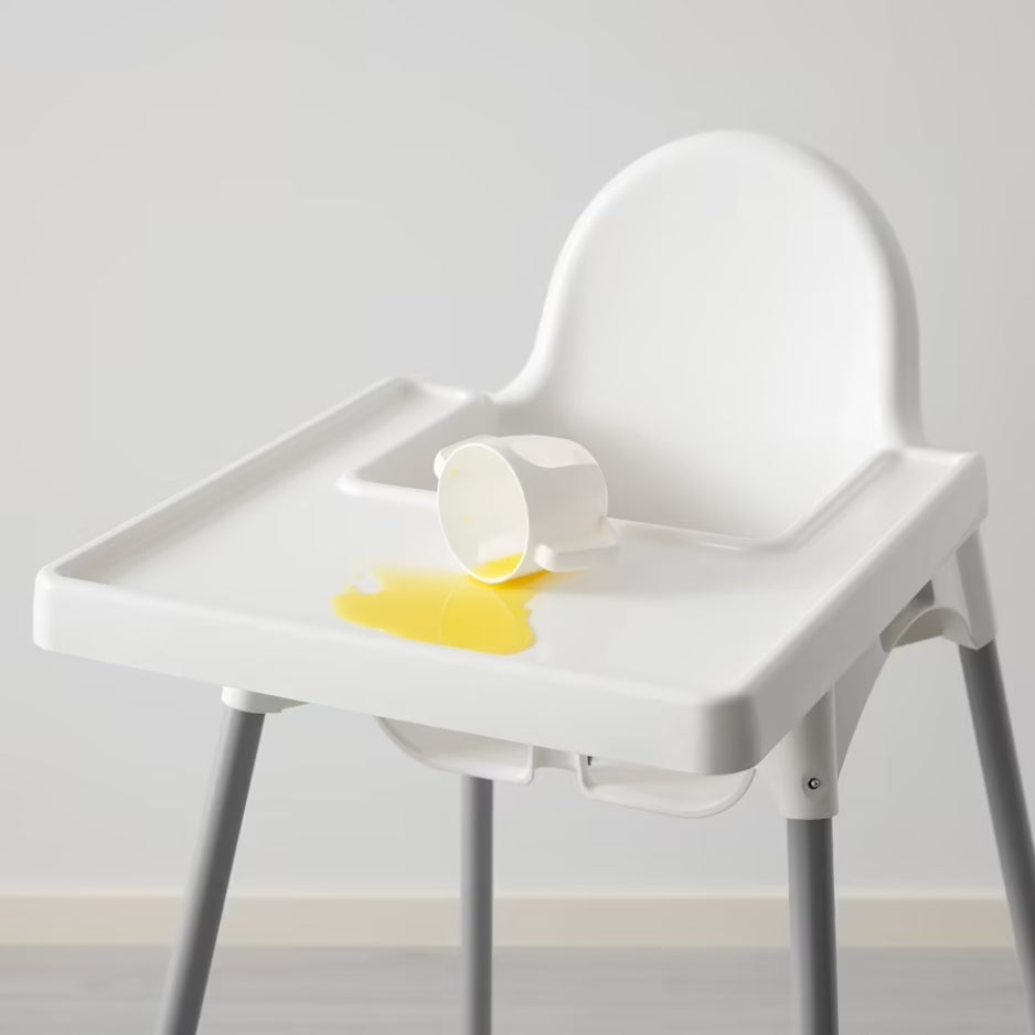 Feeding Chair Tray IKEA Antilop White Easy Cleaning Brand IKEA