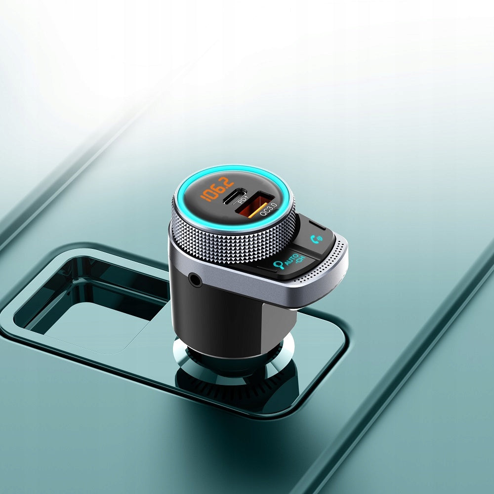 Feegar FM Bluetooth Transmitter Fast Charger QC 3.0 PD 38W AUX MP3 Audio EAN (GTIN) 5904610880029