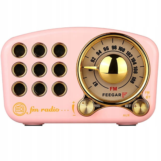 Feegar Speaker RETRO FM Radio Kitchen Bluetooth Vintage GIFT