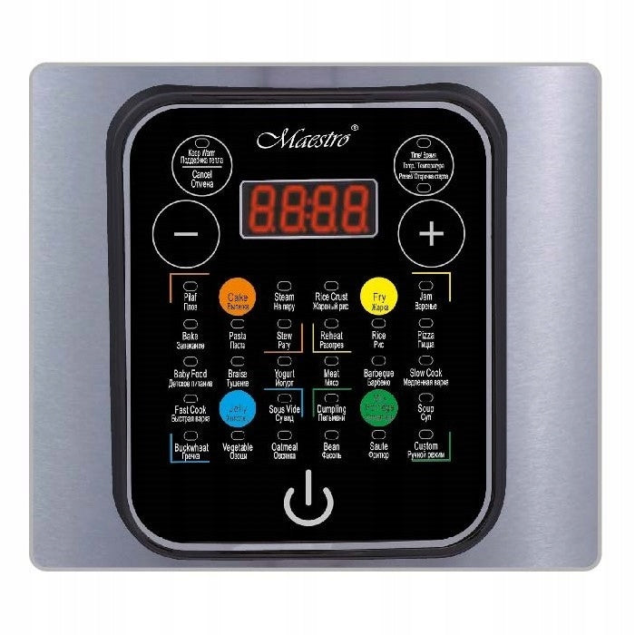 Feel-Maestro Multicooker 5 l, 30 programs, 900W MR-794 Dominant color clear