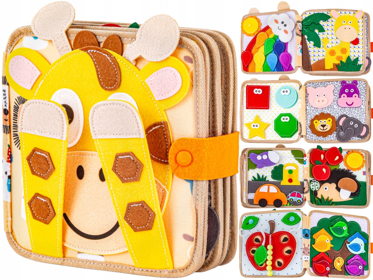 Felt Educational Book 3D ManIPULATION BOOK Sensory Giraffe Brand DK