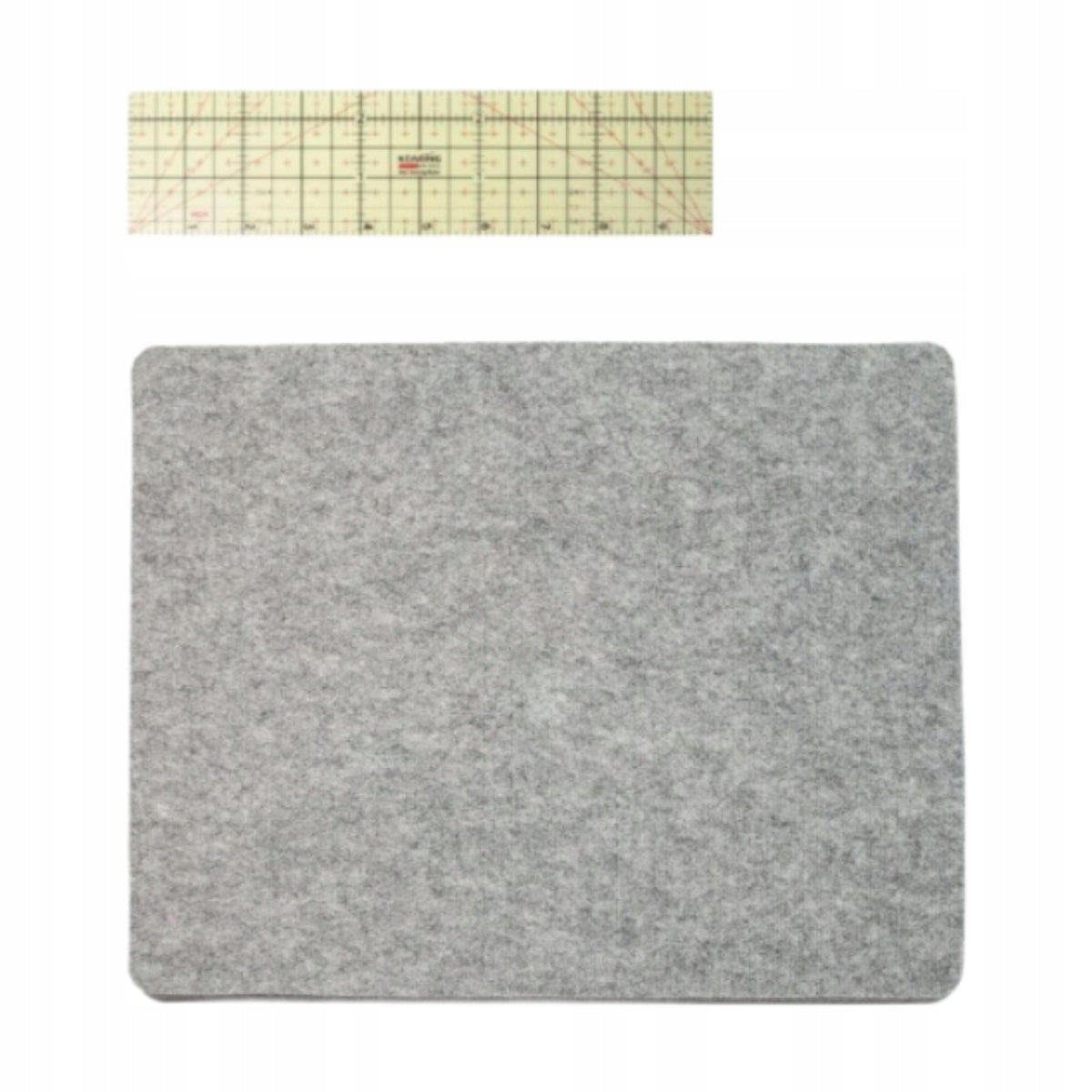 Felt Ironing Pad Hot Ironing Ruler Desktop Ironing Mat Protection Set A