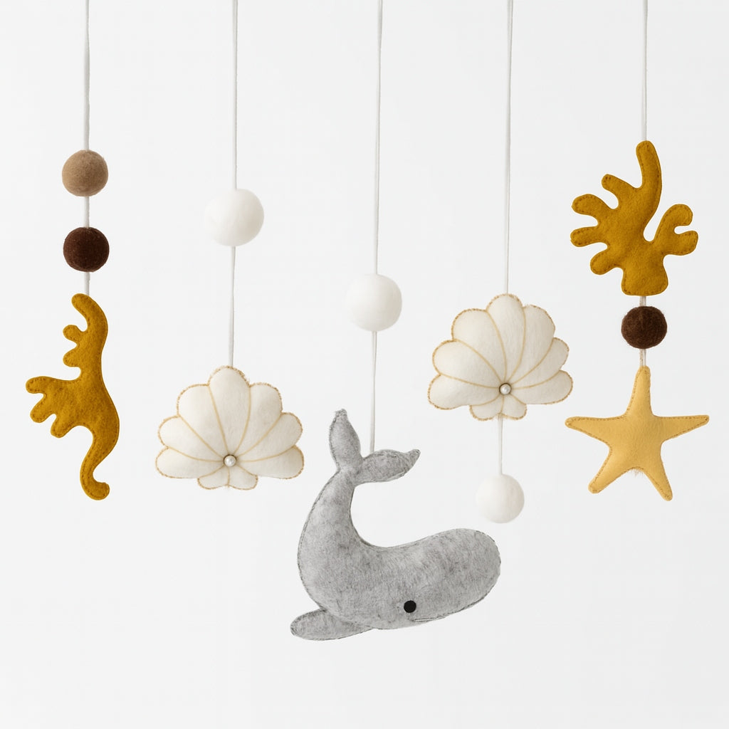 Felt Pendants for Educational Stand Sea Adventures 5 Pieces Baby Gym Packaging status original